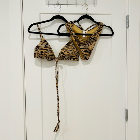 NWOT Jonathan SIMKHAI Tiger bikini set size M - Picture 14 of 16